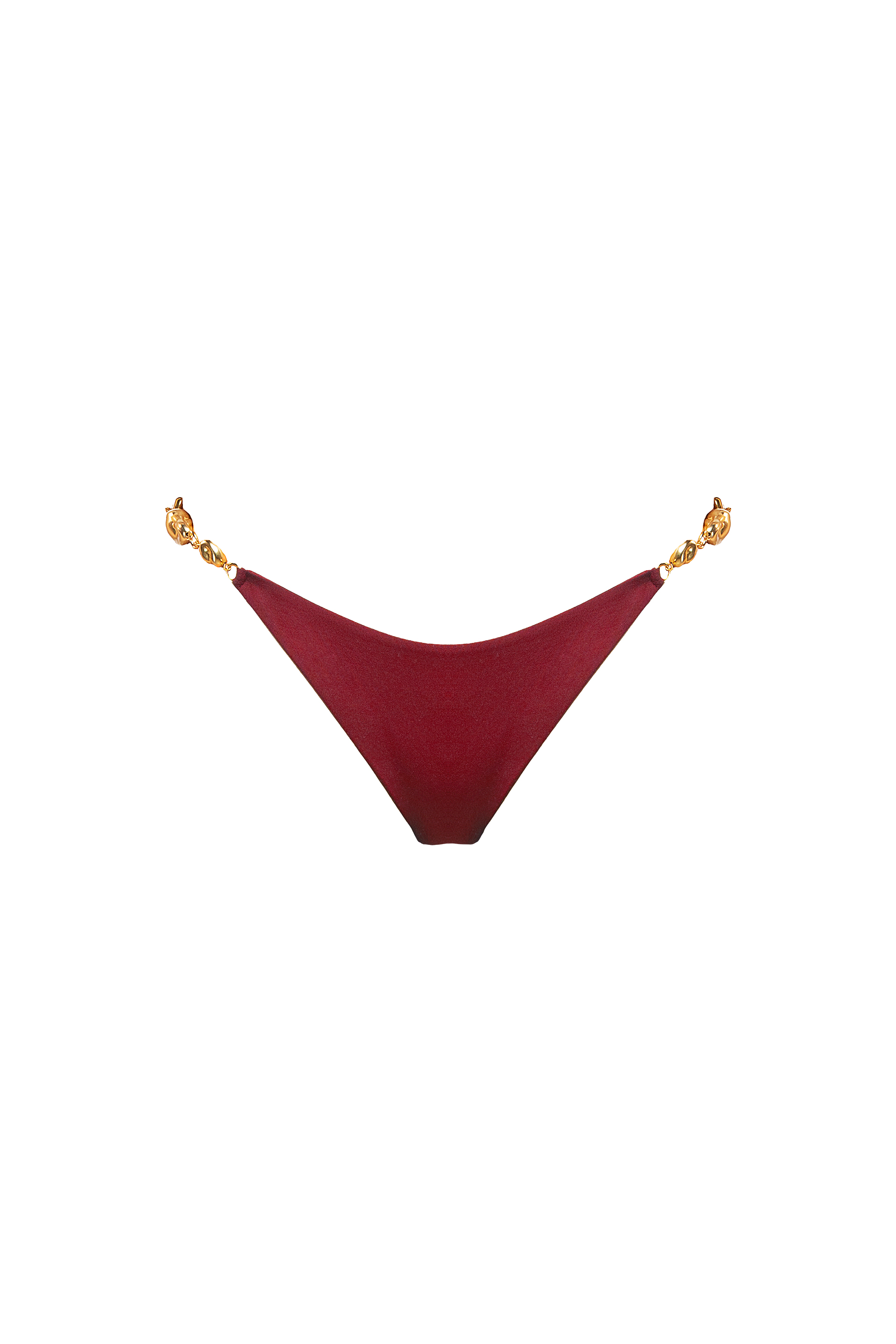 CAPRI BIKINI BOTTOM PEPITE - Rosso etrusco