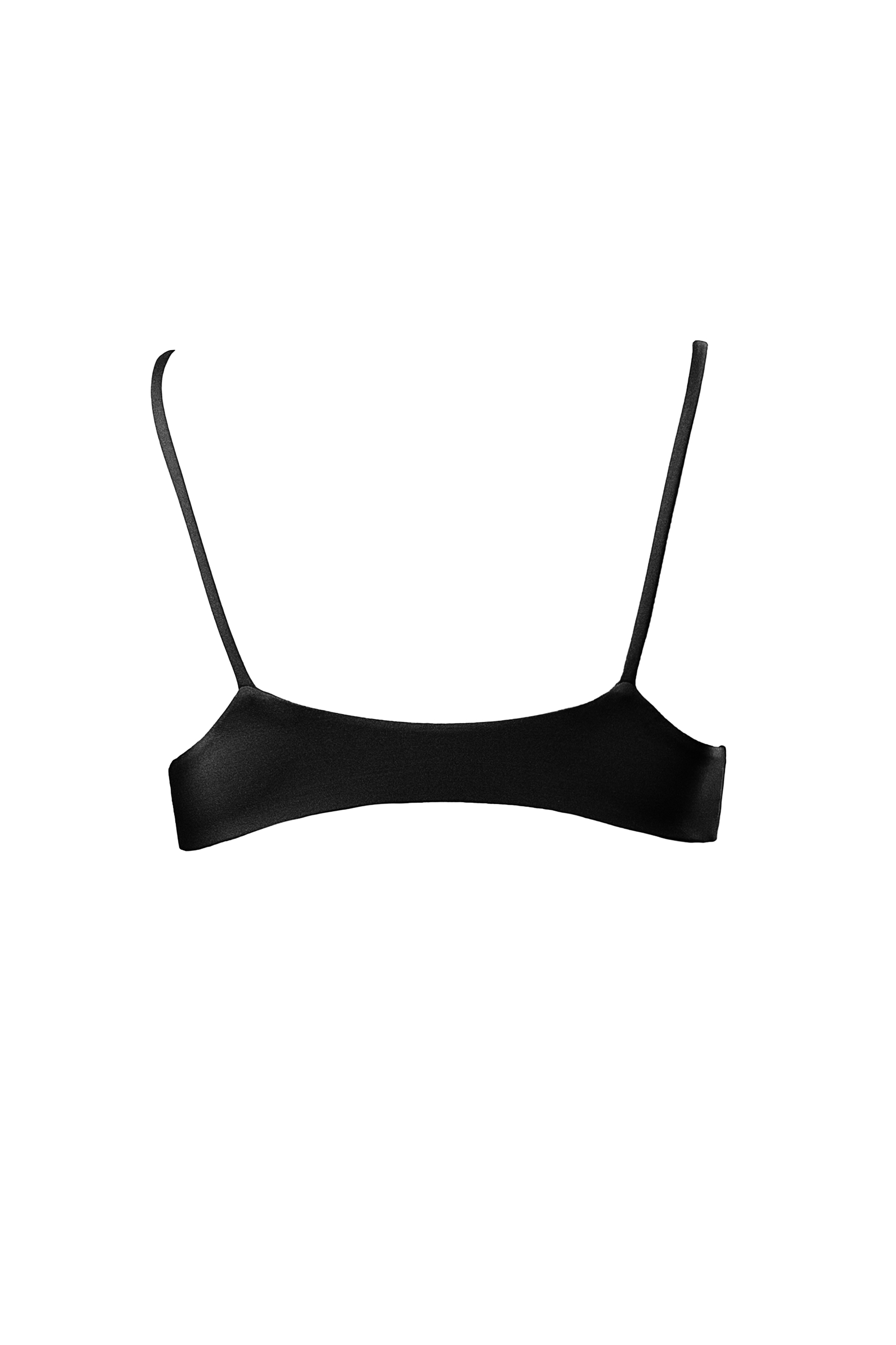 CRETA BIKINI TOP PEPITE - Nero ossidiana