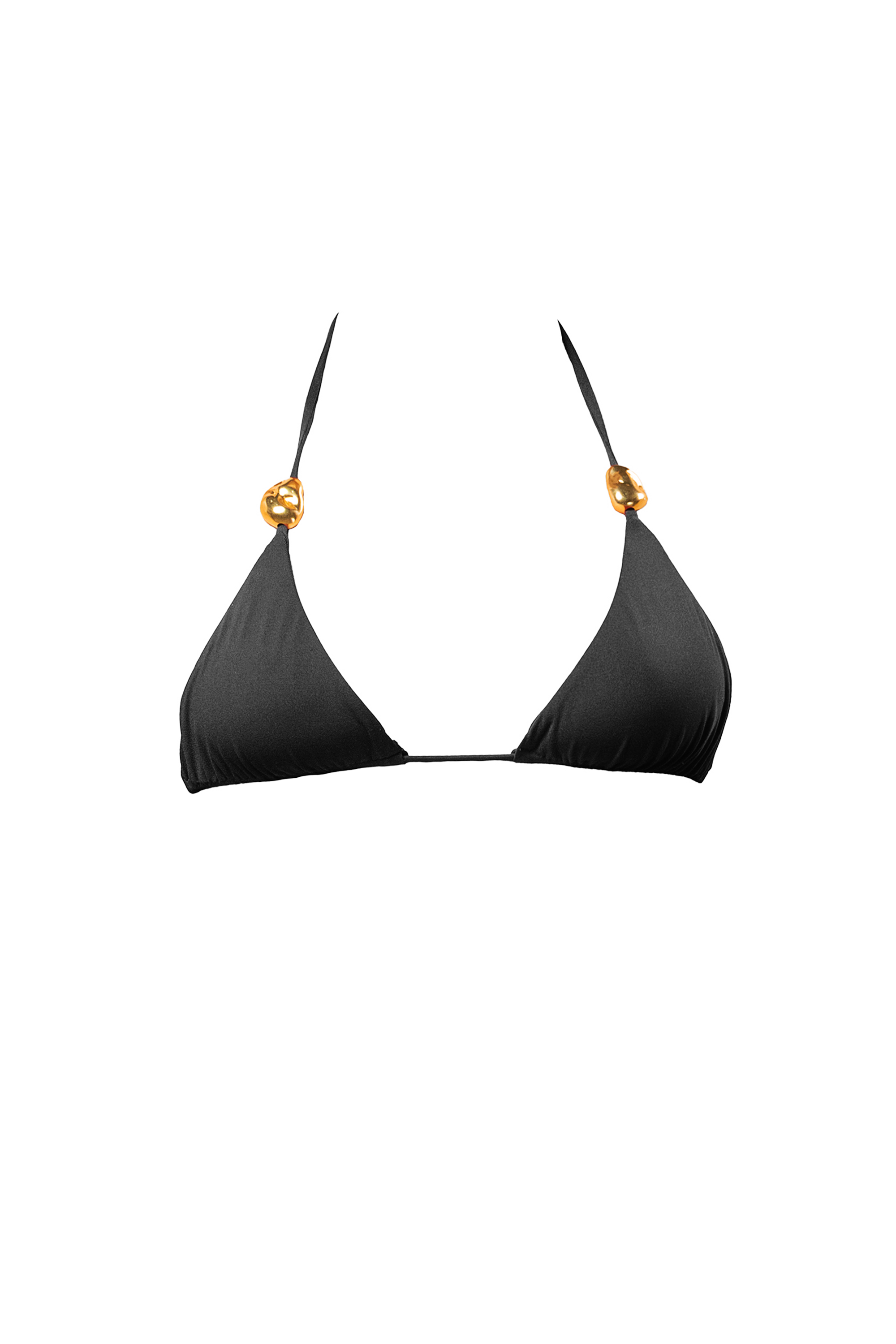 ES VEDRÀ BIKINI TOP PEPITE - Nero ossidiana
