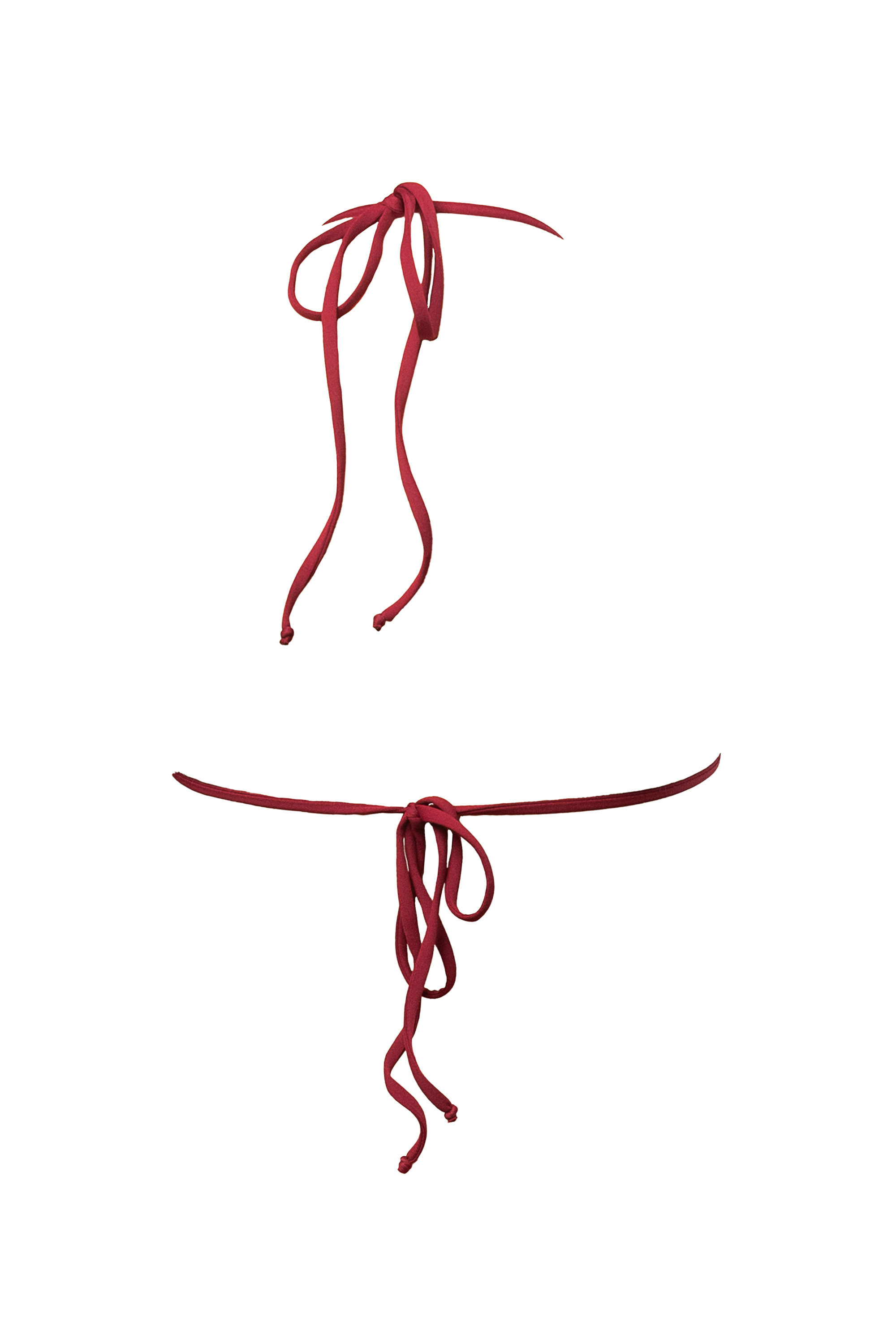 ES VEDRÀ BIKINI TOP - Rosso etrusco