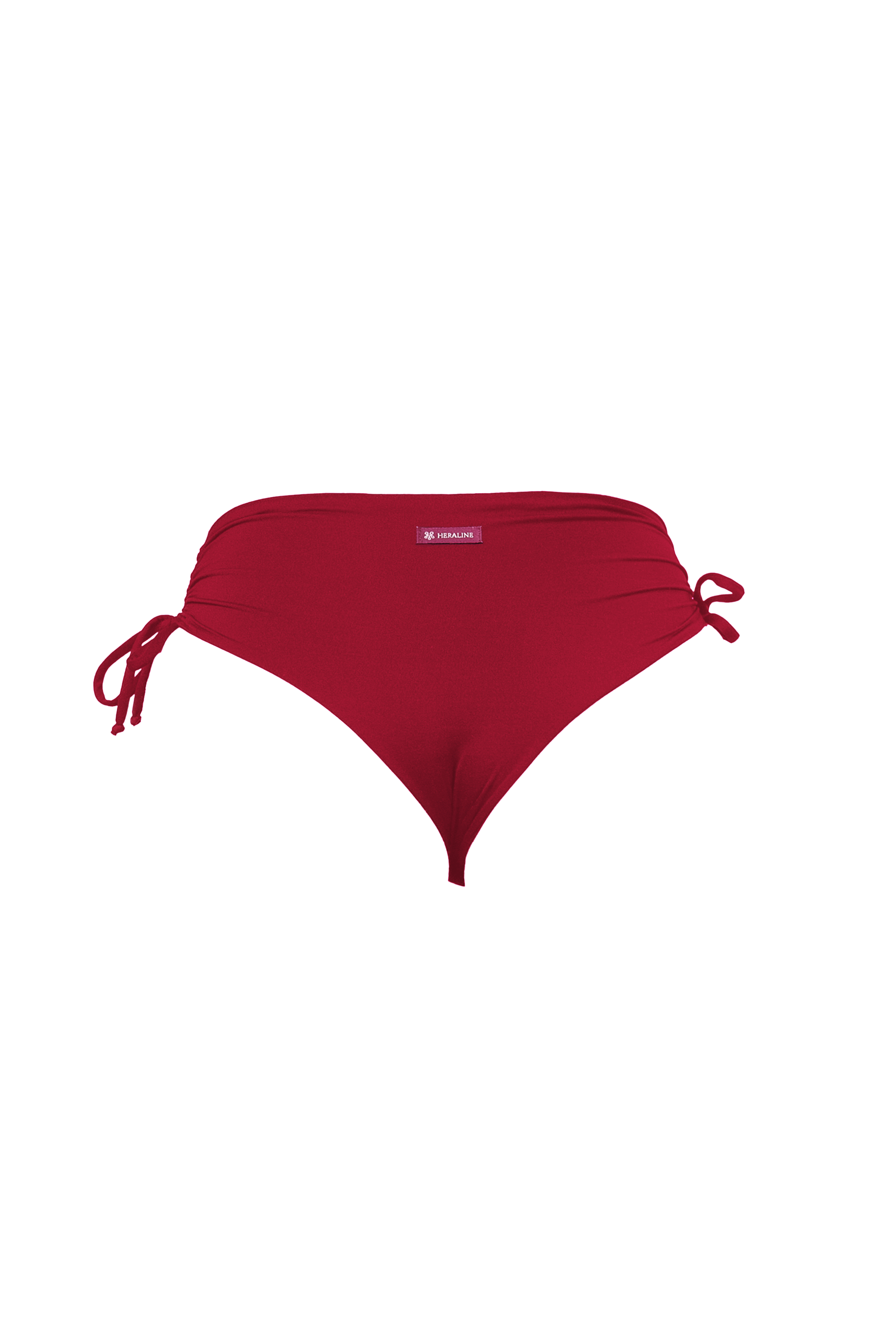 FILICUDI BIKINI BOTTOM ARRICCIATO - Rosso etrusco