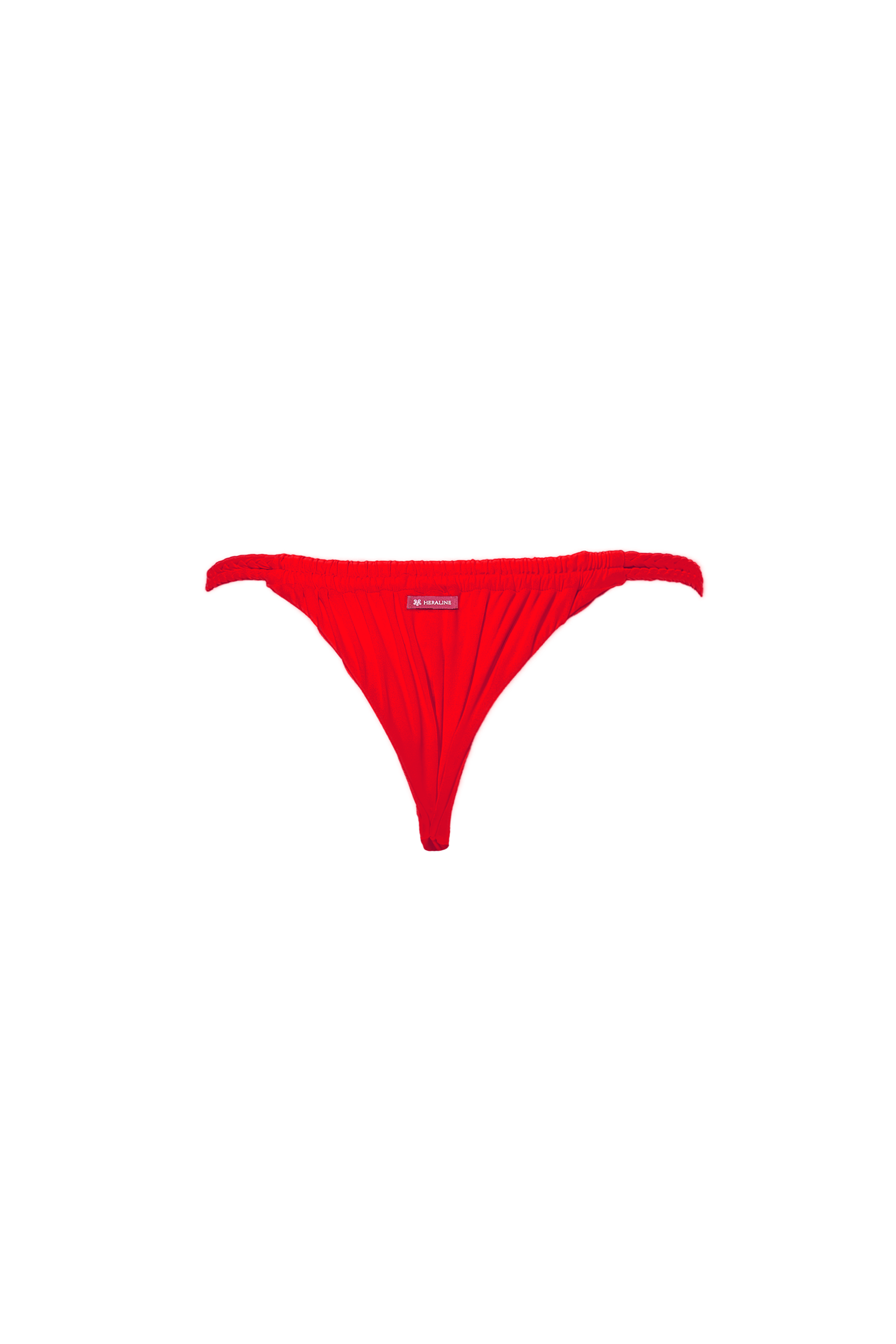 PANAREA BIKINI BOTTOM INTRECCIATO - Red kisses