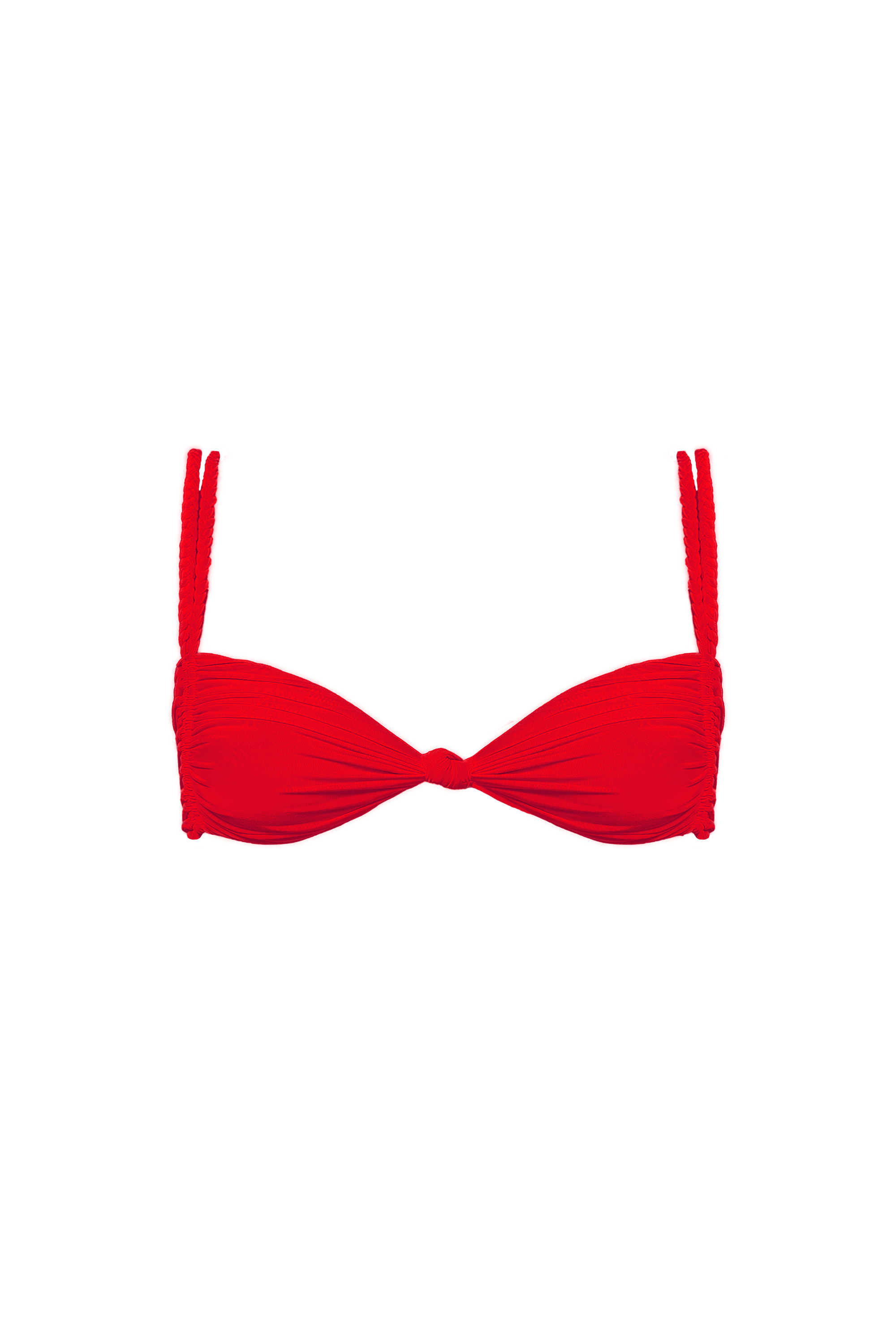 PANAREA BIKINI TOP INTRECCIATO - Red kisses