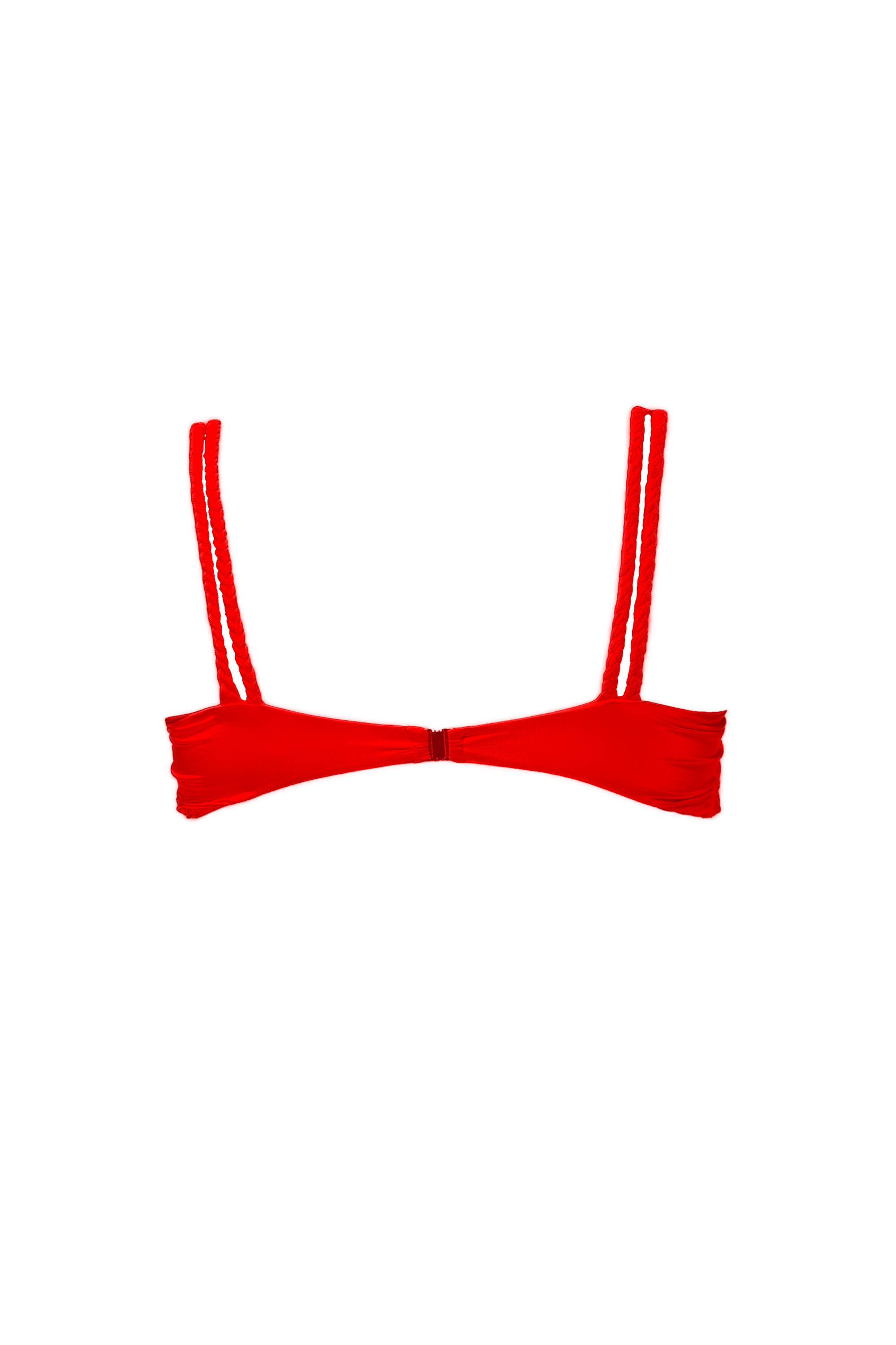 PANAREA BIKINI TOP INTRECCIATO - Red kisses
