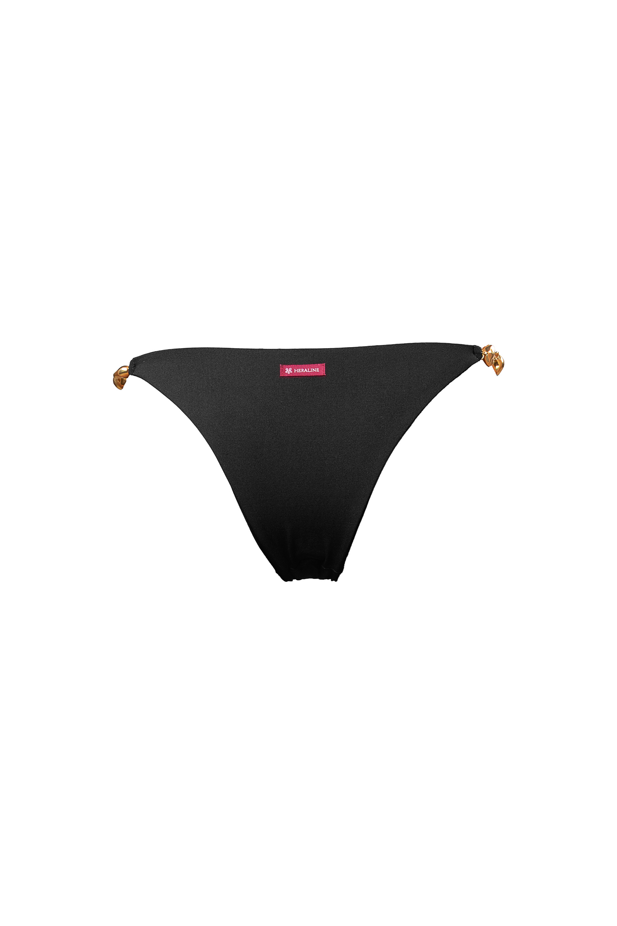 CAPRI BIKINI BOTTOM PEPITE - Nero ossidiana