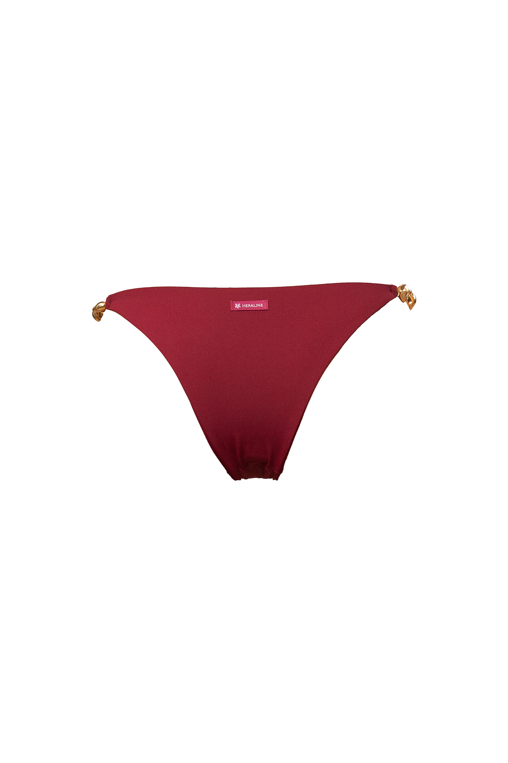 CAPRI BIKINI BOTTOM PEPITE - Rosso etrusco