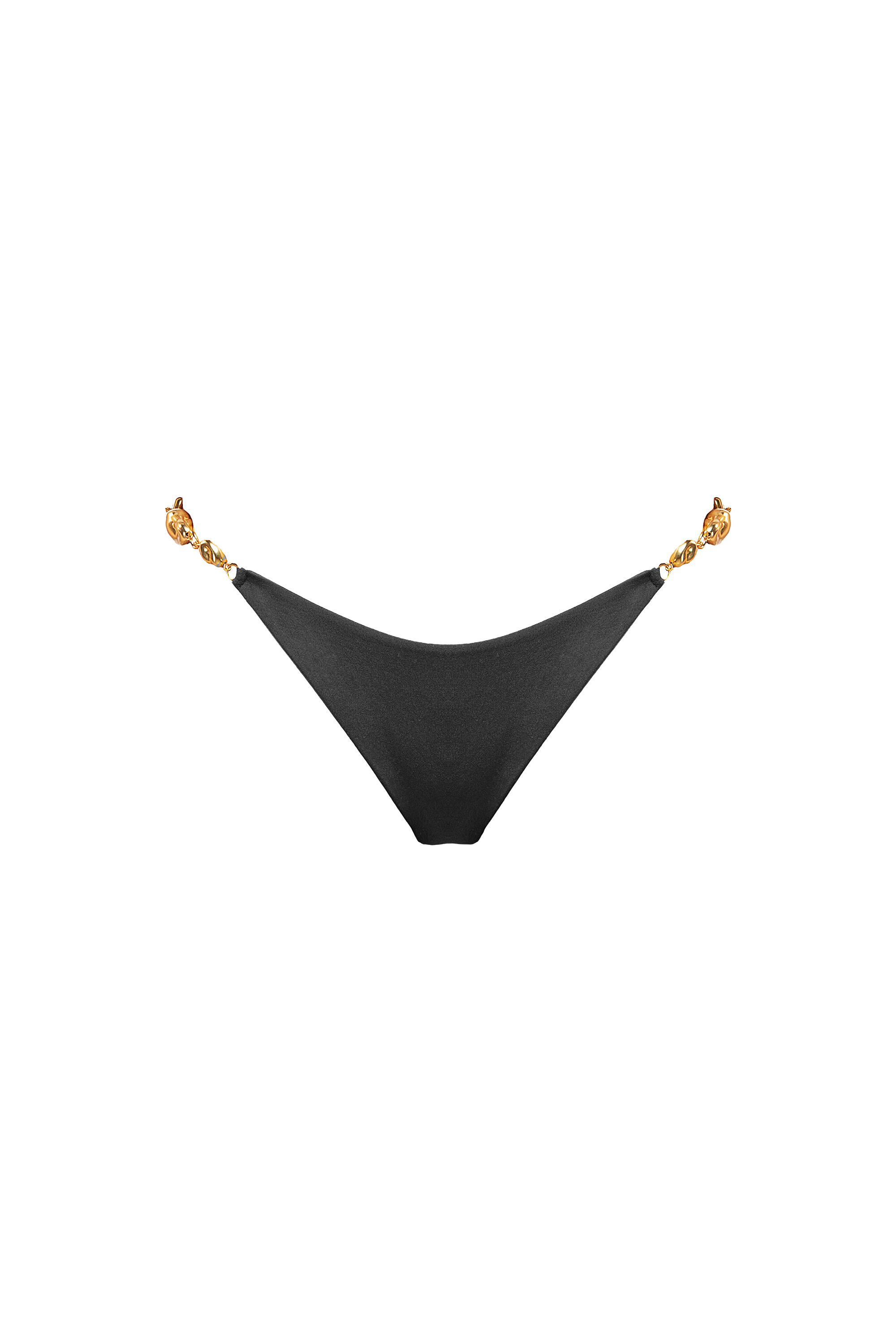 CAPRI BIKINI BOTTOM PEPITE - Nero ossidiana