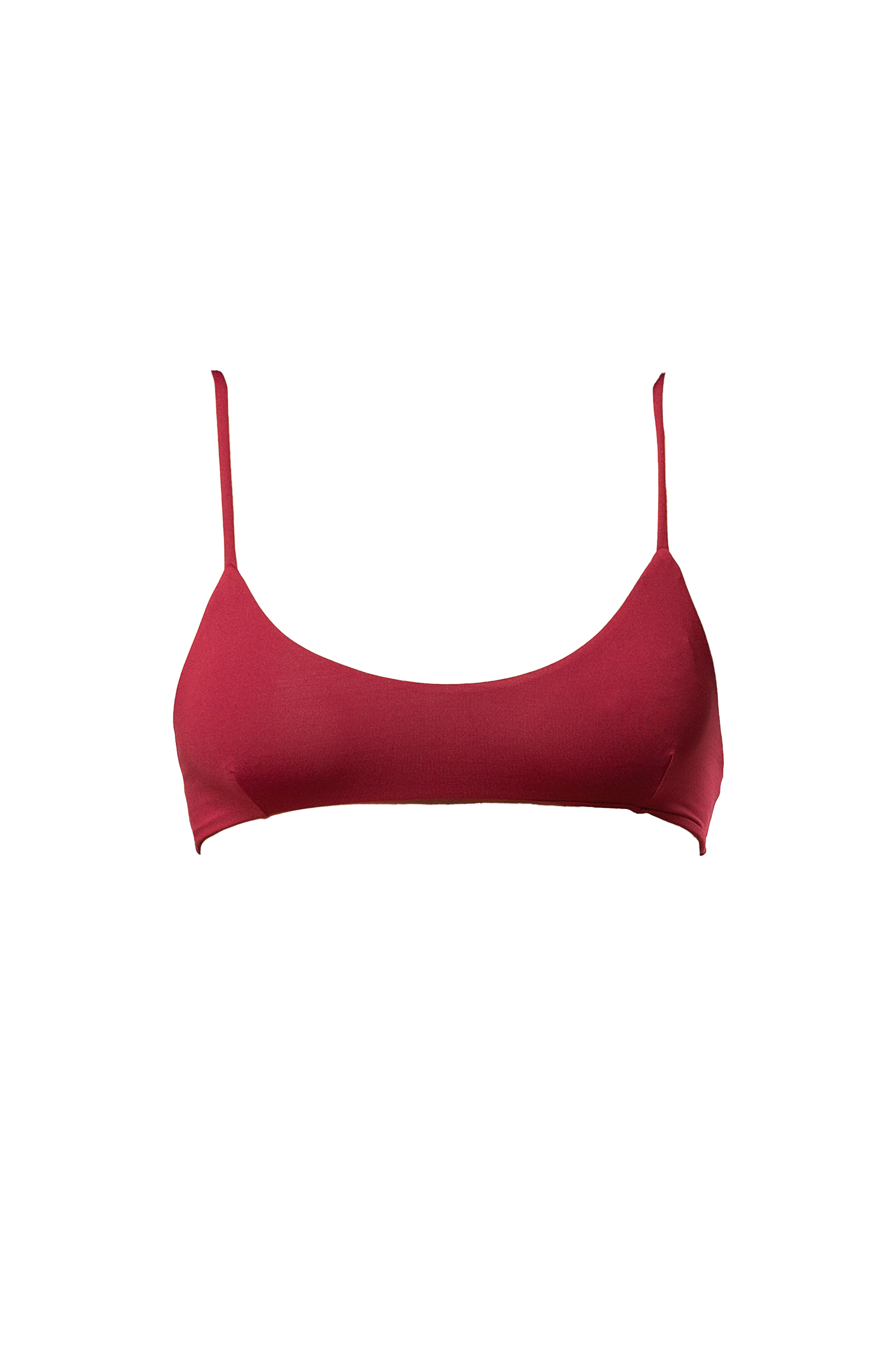 CRETA BIKINI TOP - Rosso etrusco