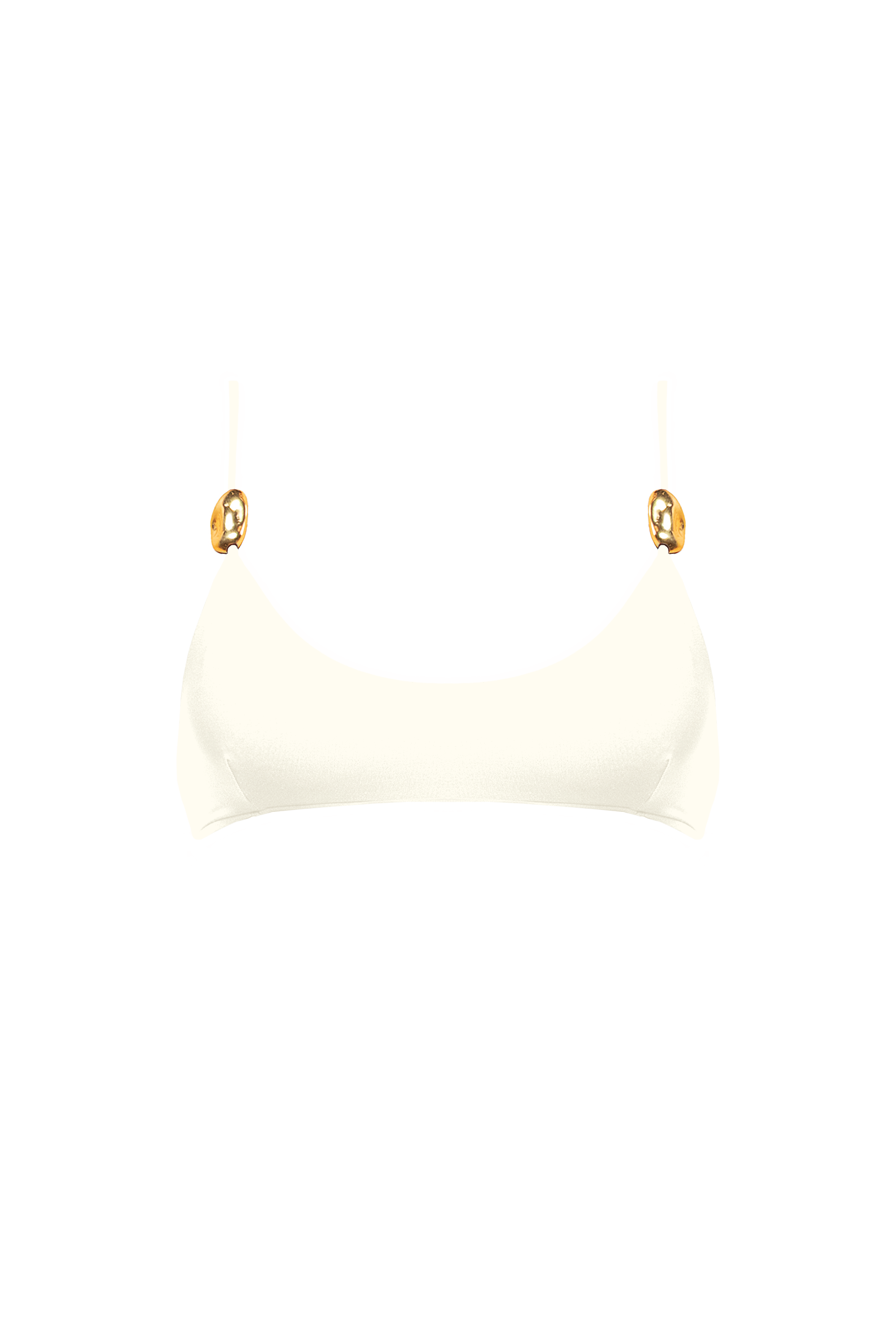 CRETA BIKINI TOP PEPITE - Avorio