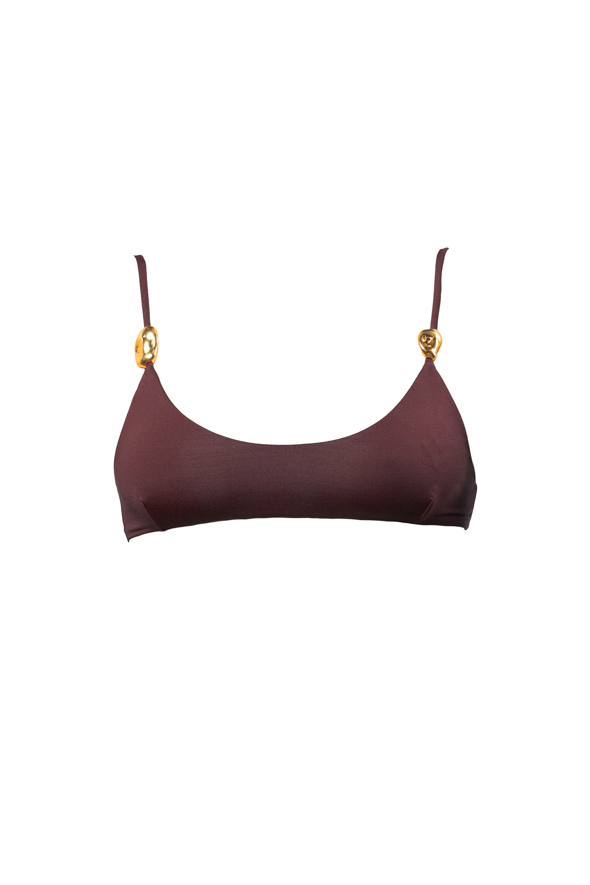 CRETA BIKINI TOP PEPITE - Cacao