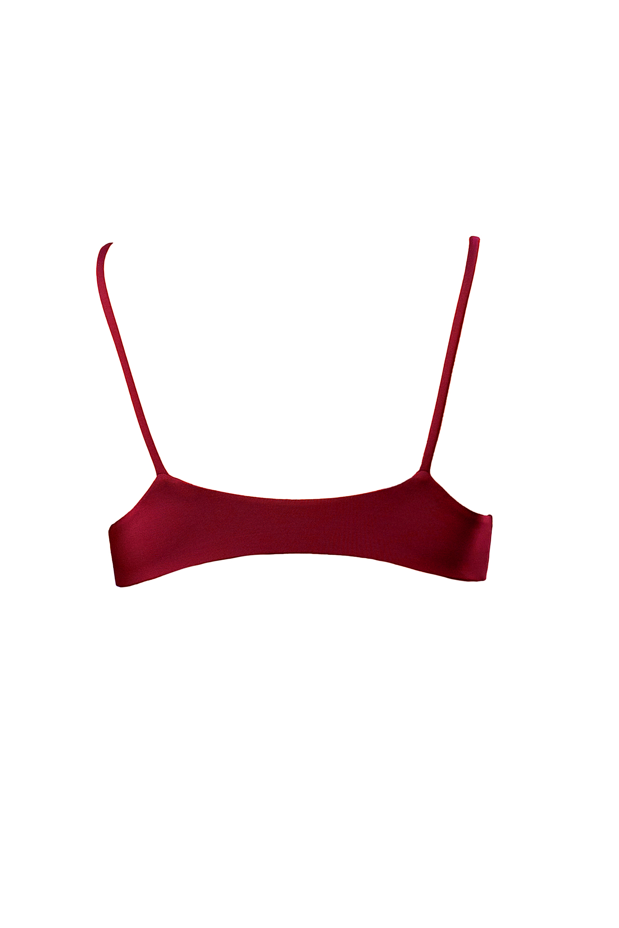 CRETA BIKINI TOP PEPITE - Rosso etrusco