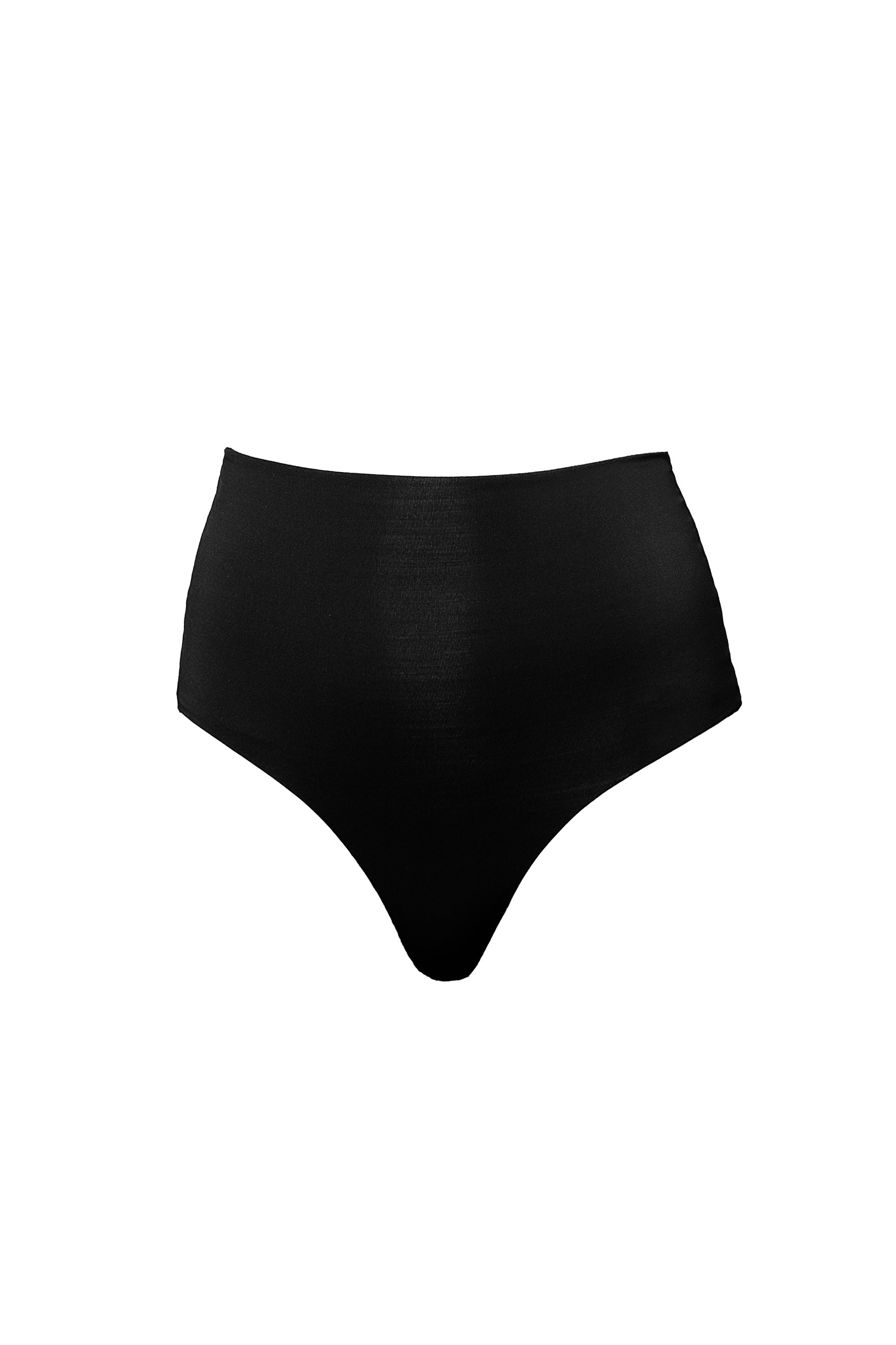 ELBA BIKINI BOTTOM VITA ALTA - Nero ossidiana