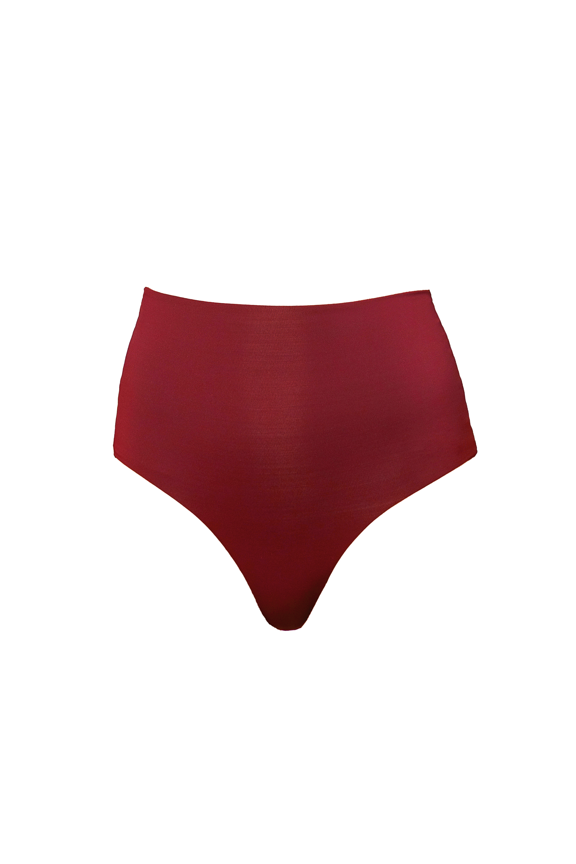 ELBA BIKINI BOTTOM VITA ALTA - Rosso etrusco