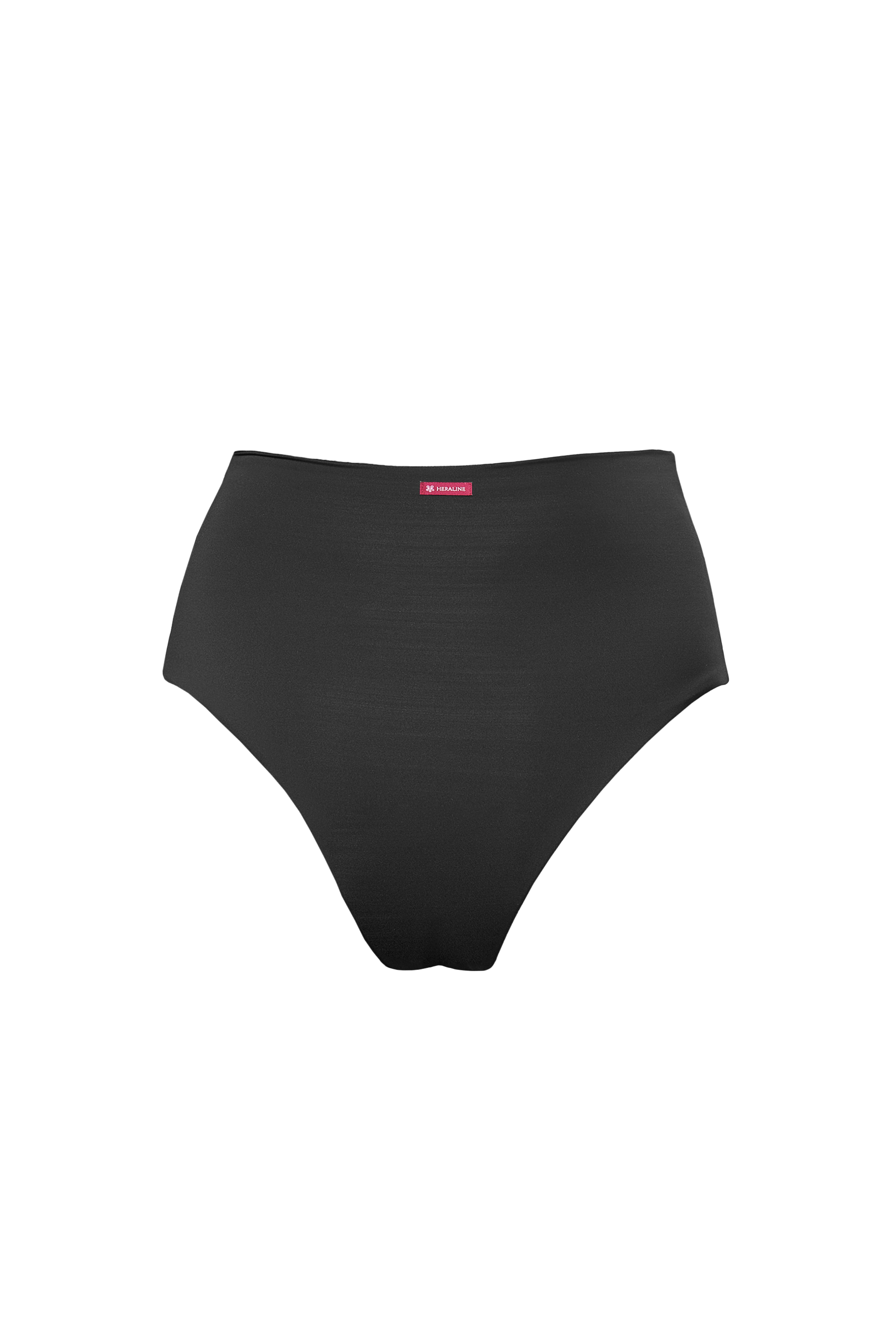 ELBA BIKINI BOTTOM VITA ALTA - Nero ossidiana