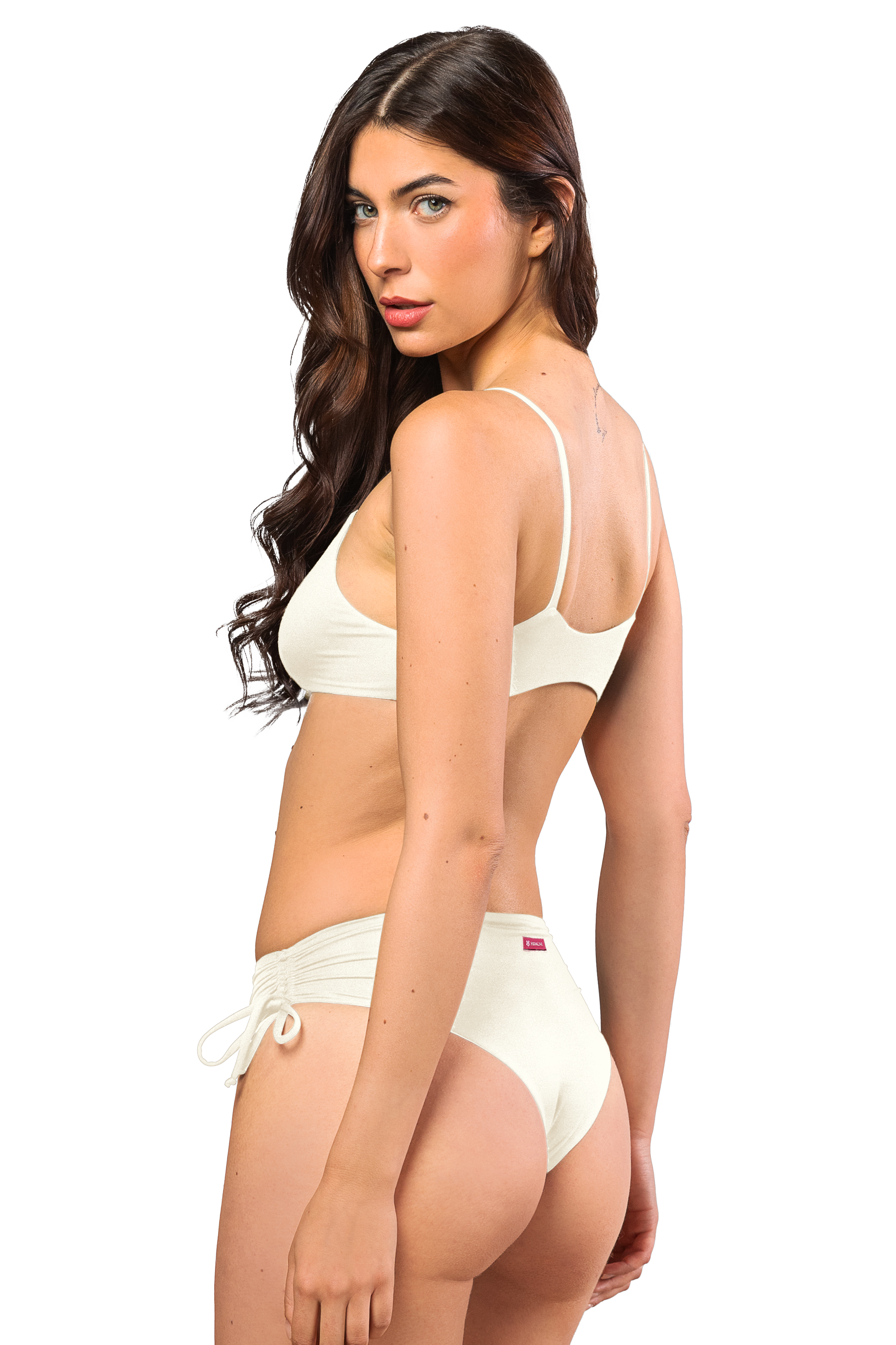 FILICUDI BIKINI BOTTOM ARRICCIATO - Avorio