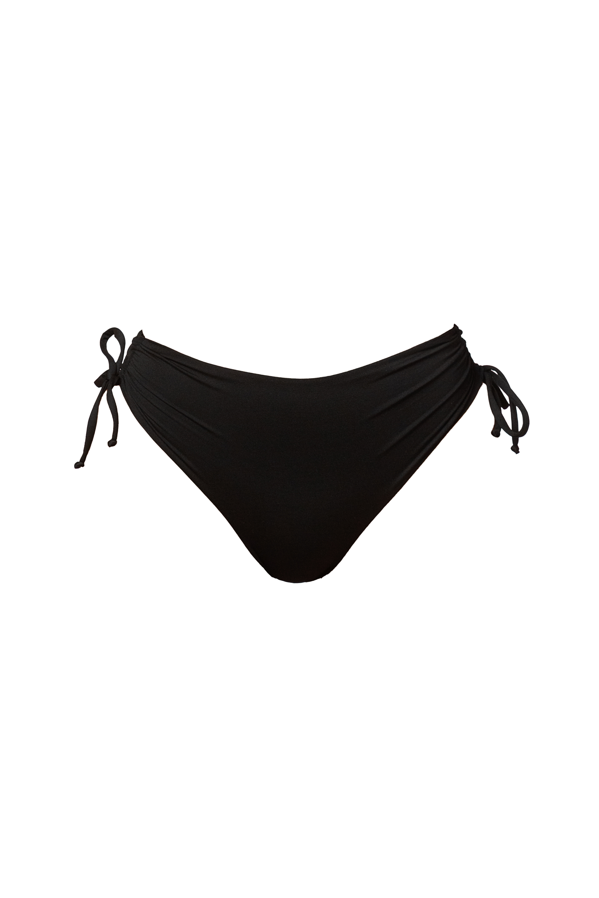 FILICUDI BIKINI BOTTOM ARRICCIATO - Nero ossidiana