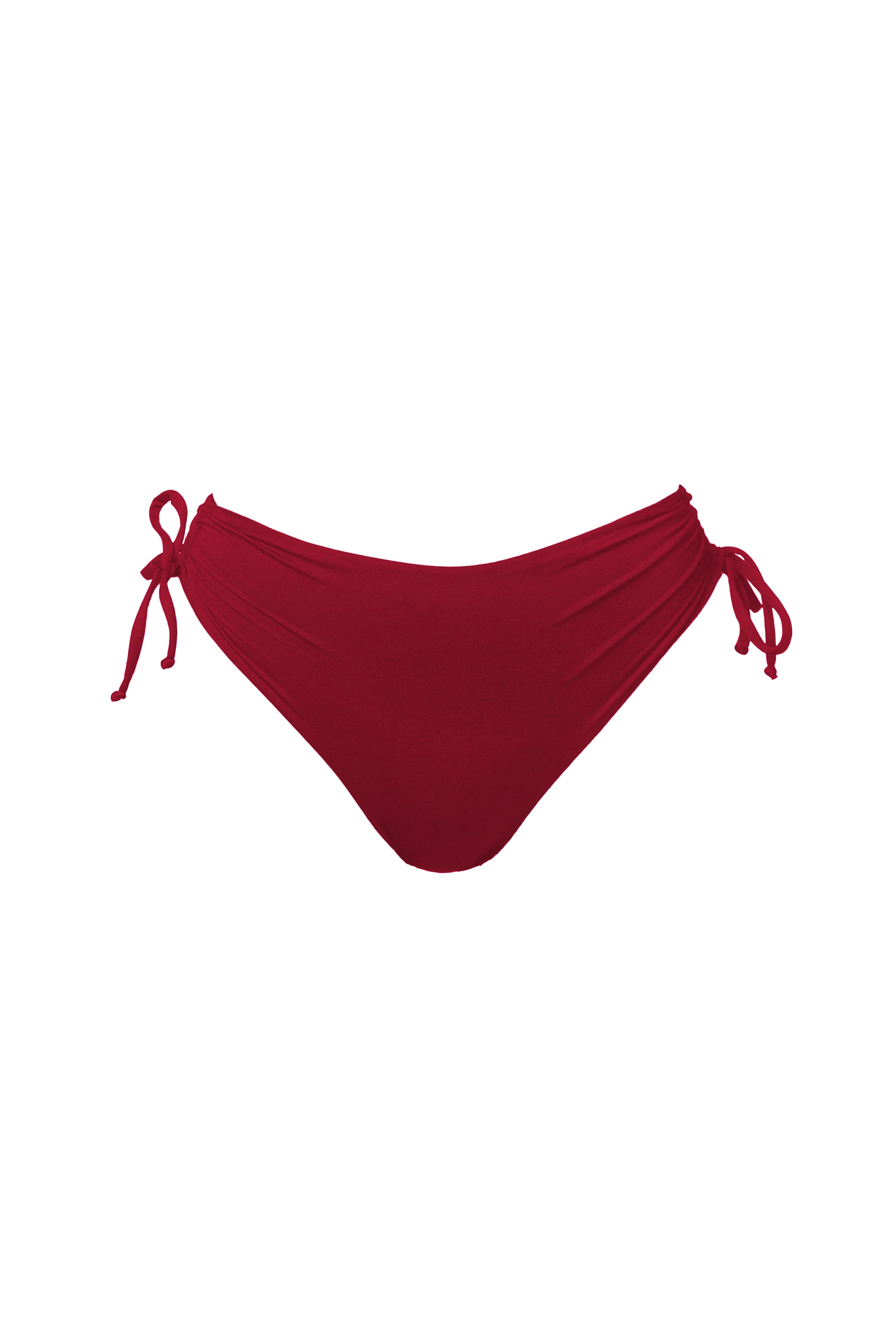 FILICUDI BIKINI BOTTOM ARRICCIATO - Rosso etrusco