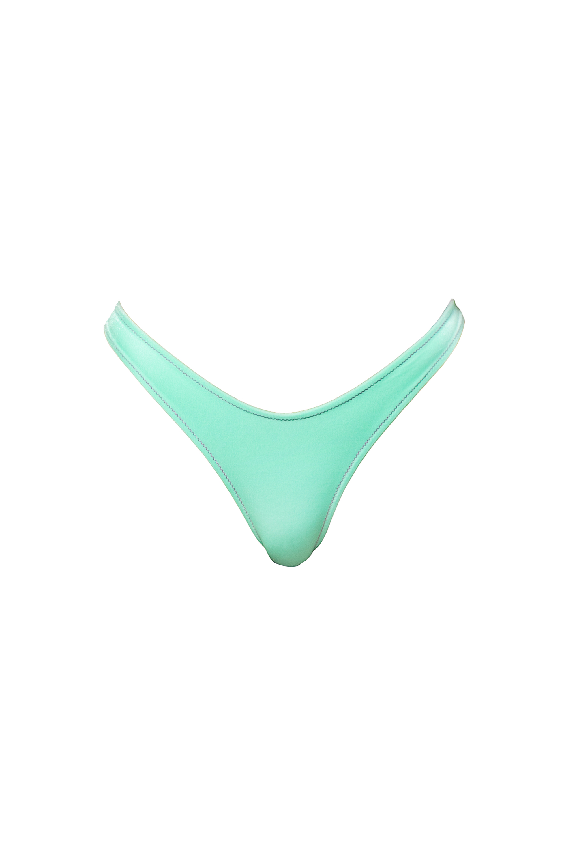 LINOSA BIKINI BOTTOM VELLUTO - Latte e menta