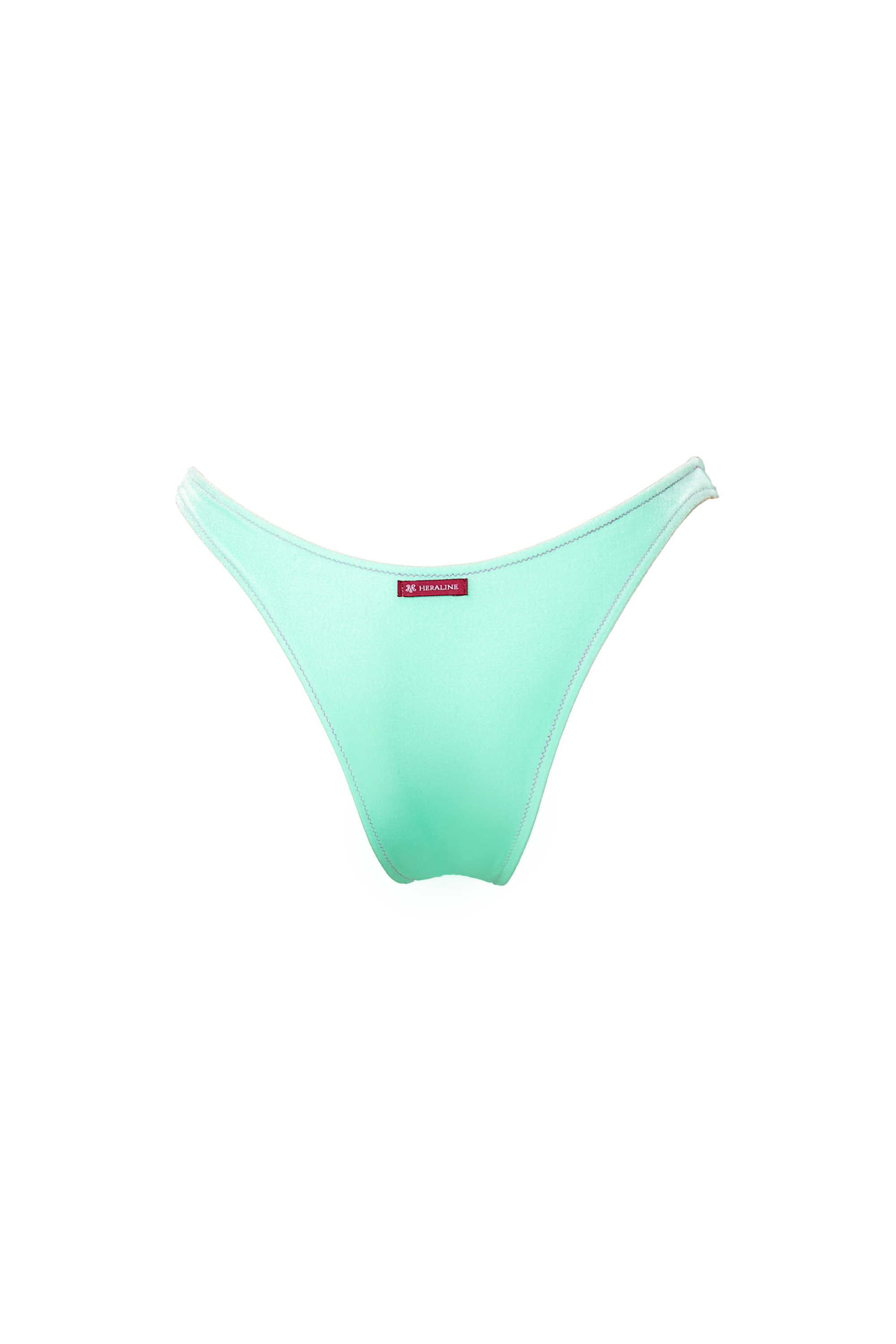 LINOSA BIKINI BOTTOM VELLUTO - Latte e menta