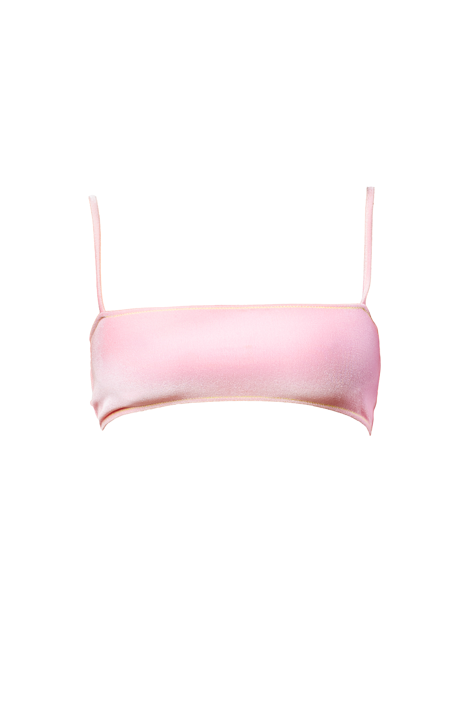 LINOSA BIKINI TOP VELLUTO - Rosa flamingo