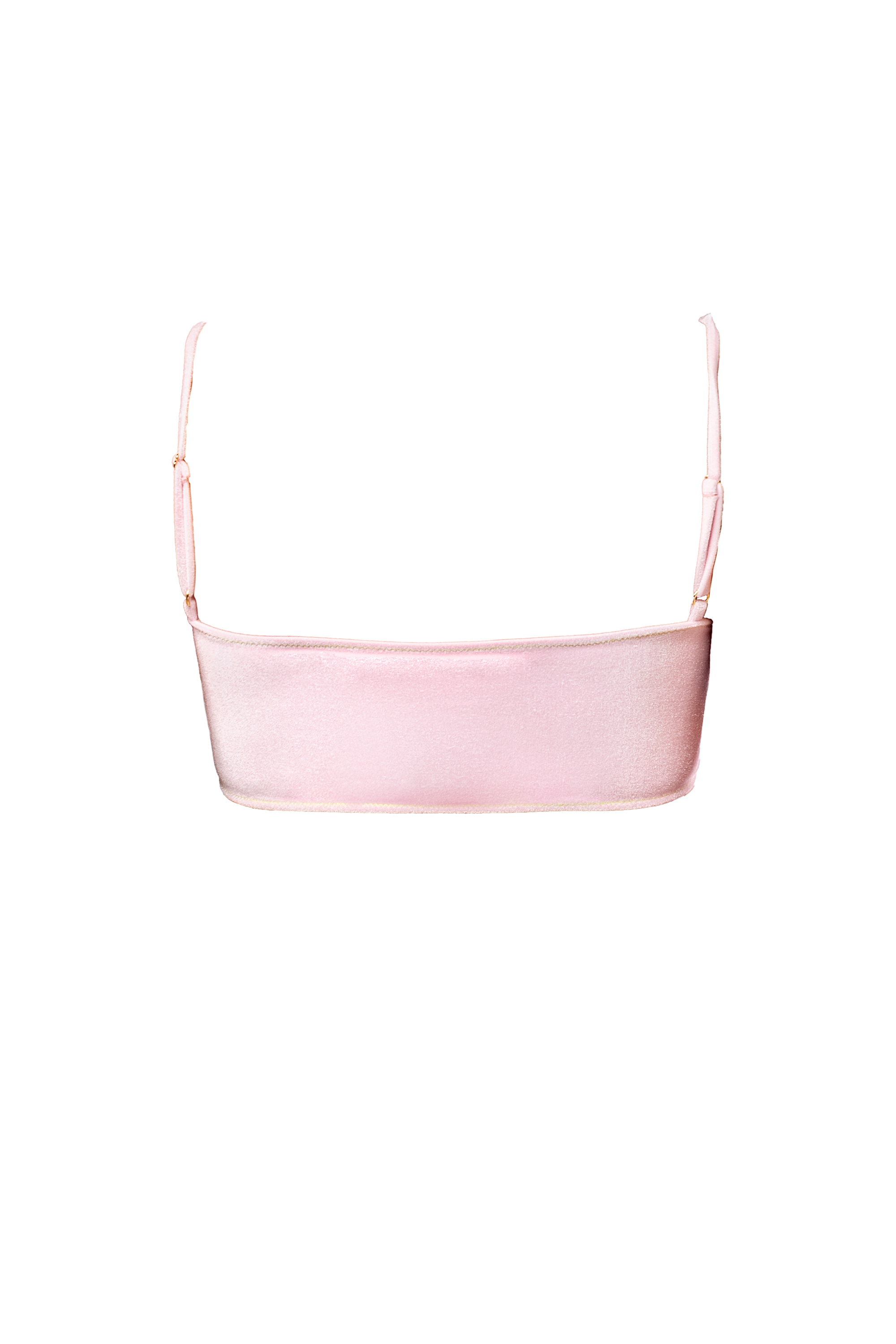 LINOSA BIKINI TOP VELLUTO - Rosa flamingo