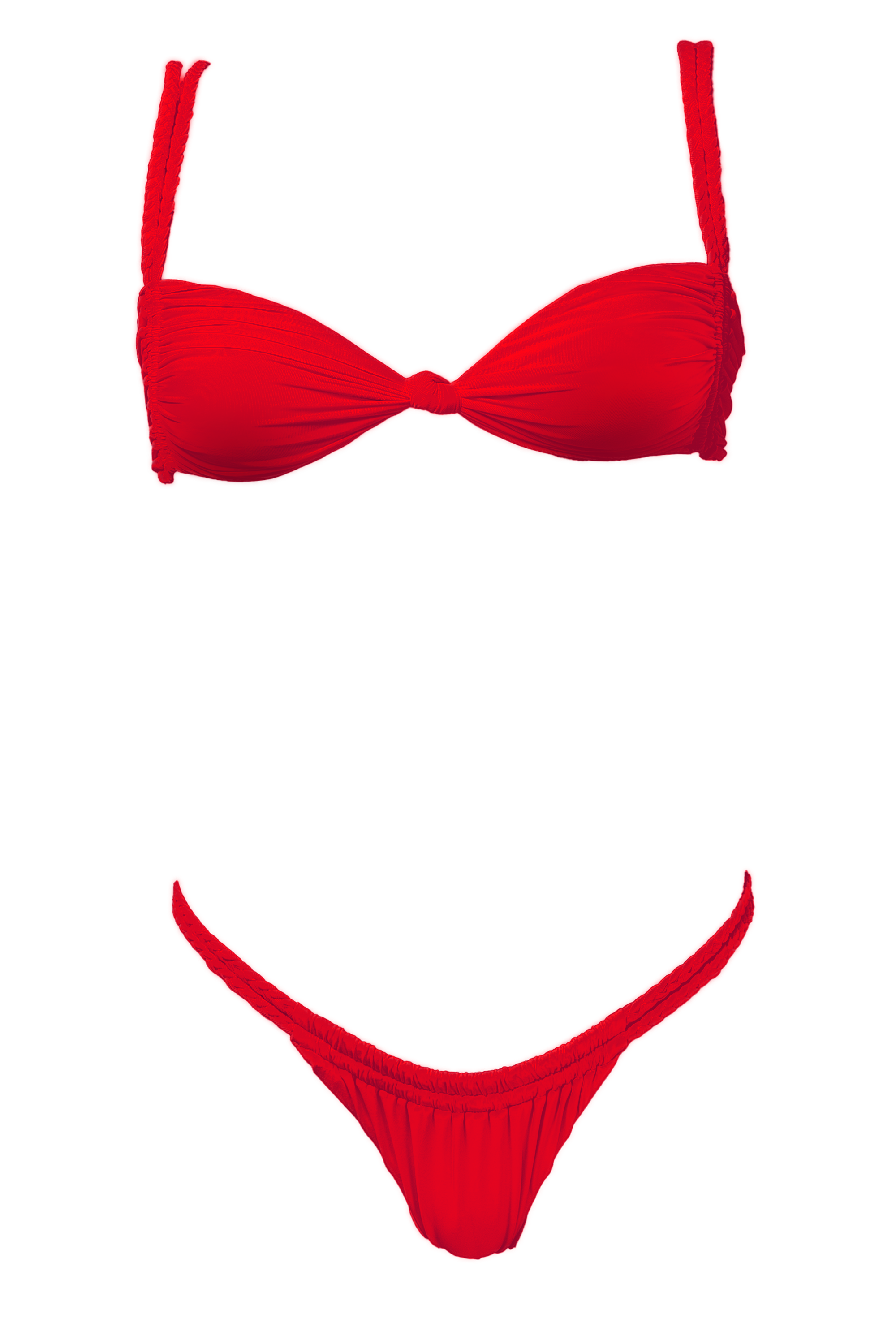 PANAREA BIKINI INTRECCIATO - Red kisses