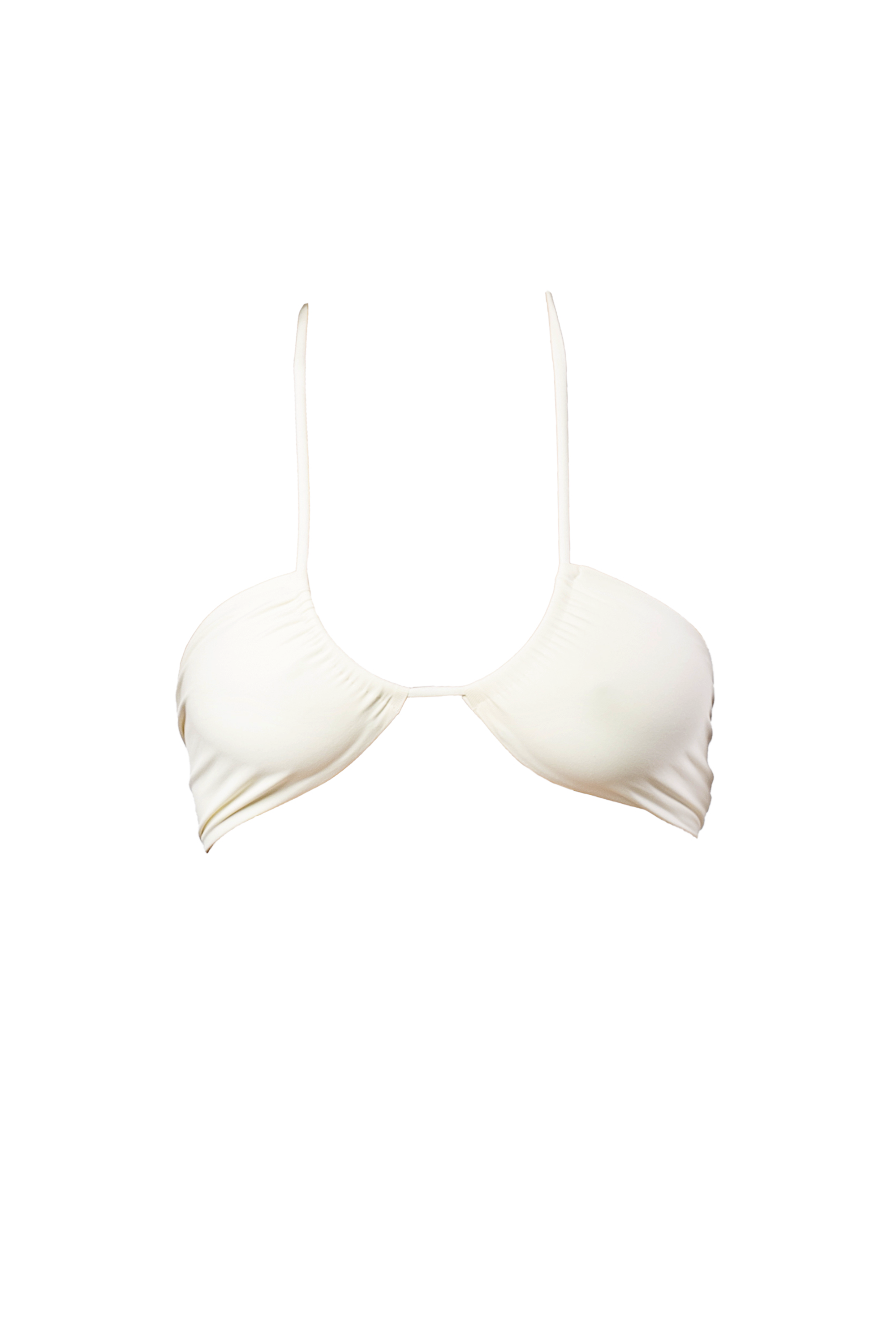 SALINA BIKINI TOP FASCIA ARRICCIATO - Avorio